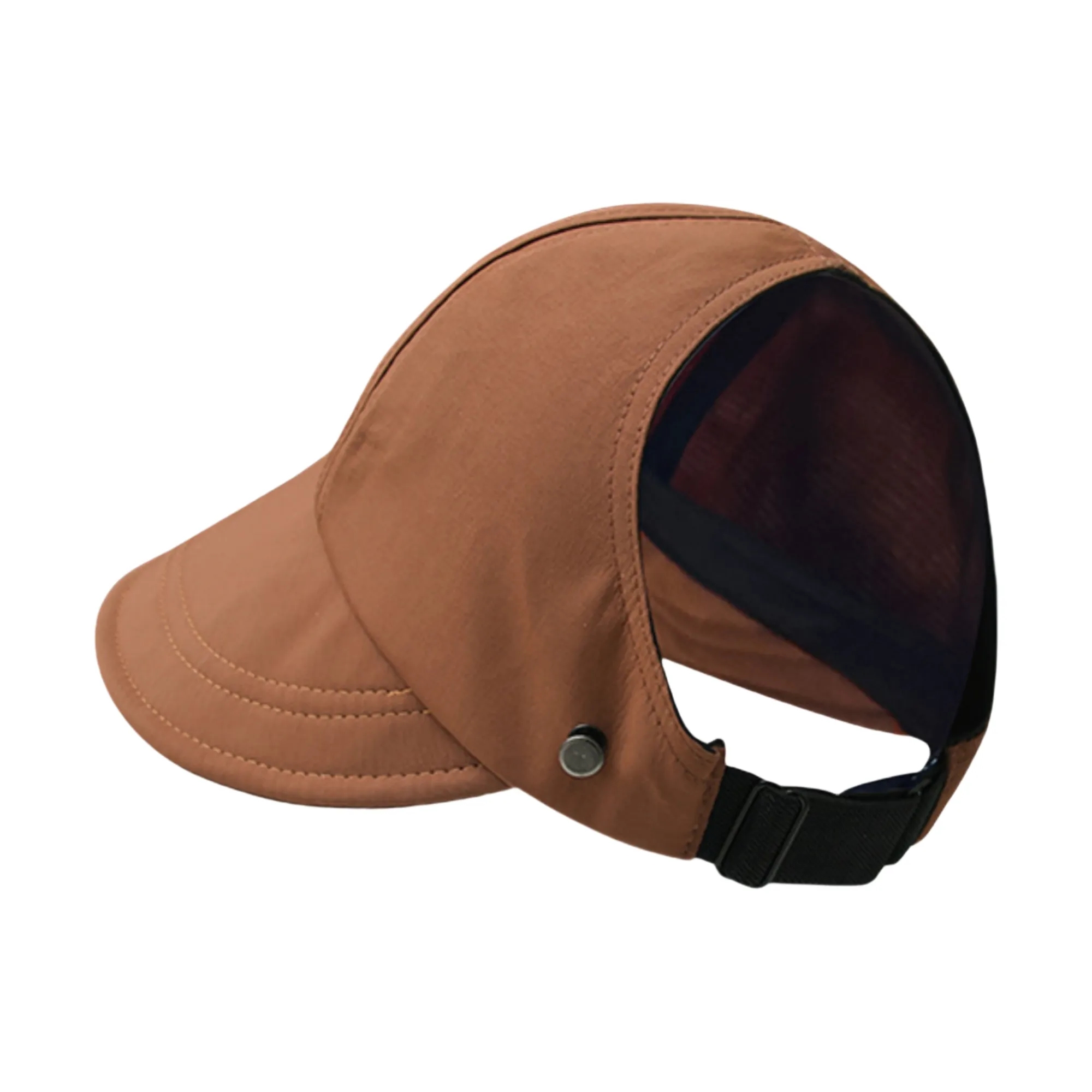Women's Open Top Baseball Cap With Mask Holder 6
