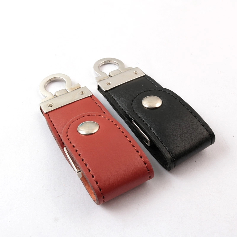 Leather USB Flash Drive With Key Ring 8