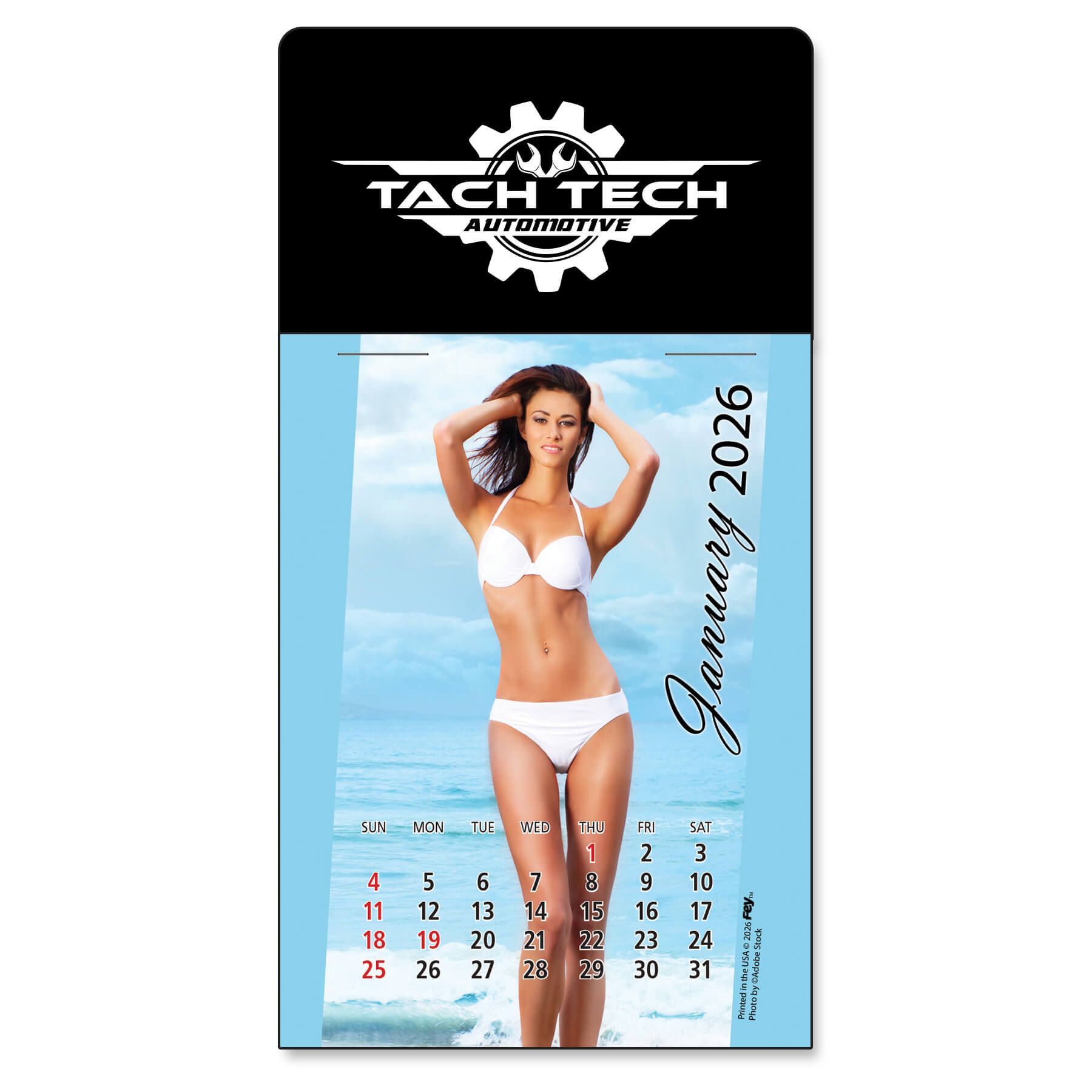 Adhesive Peel-N-Stick® Calendar - Swimsuit Pad 7