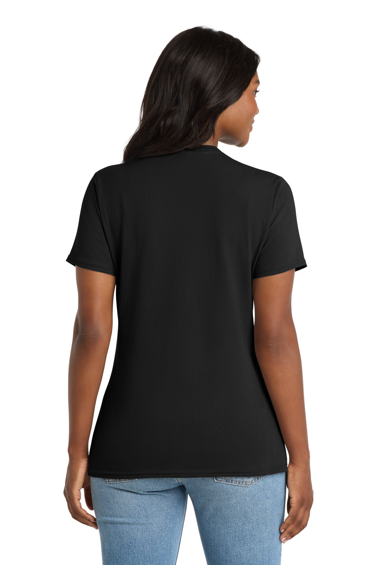 Port & Co Women's Core Cotton V-Neck Tee. LPC54V 83