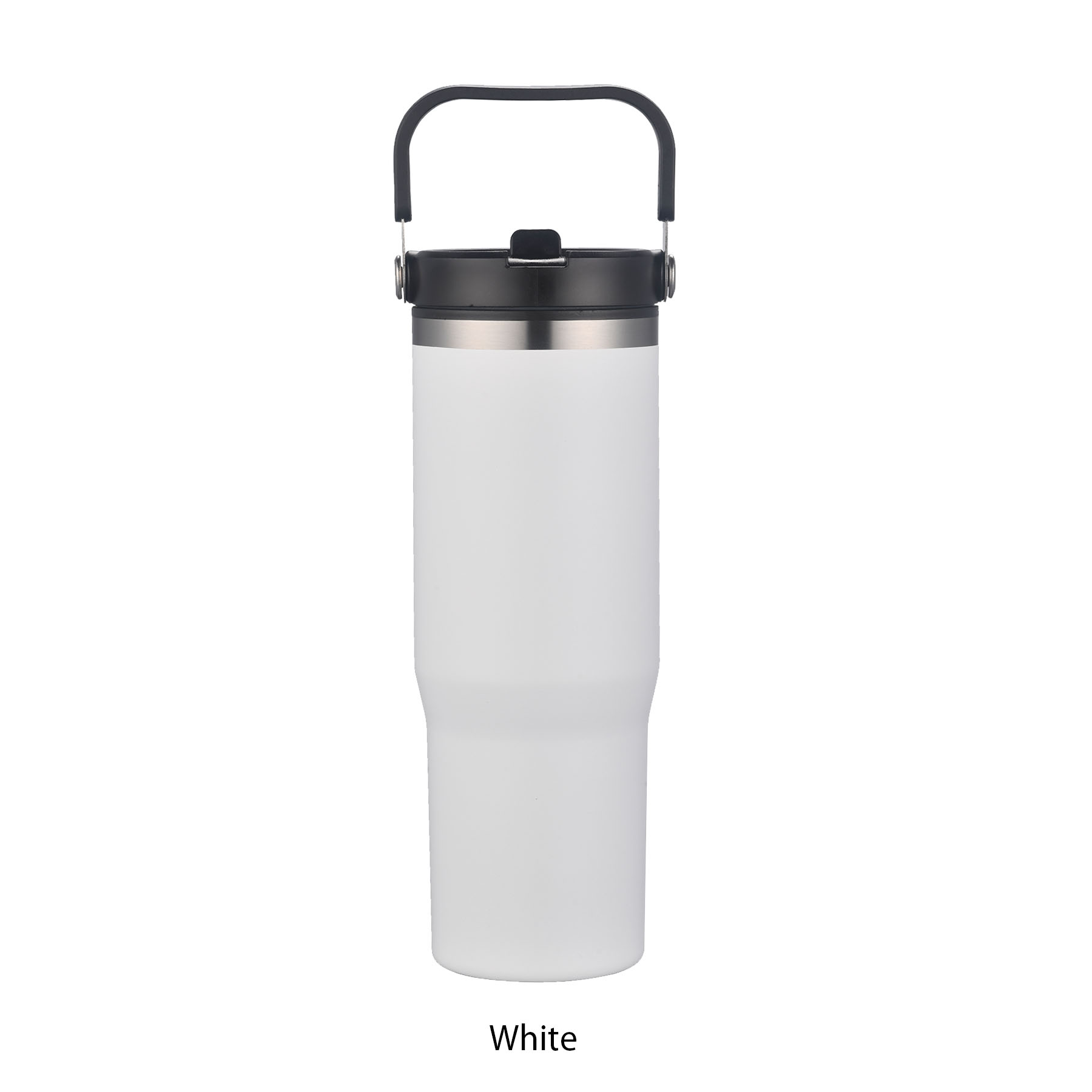 30 oz. Double Wall Travel Mug with Straw Lid & Carry Handle 20