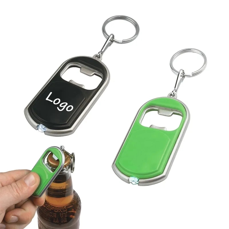 Aluminum Plain Bottle Opener with Keychain 7