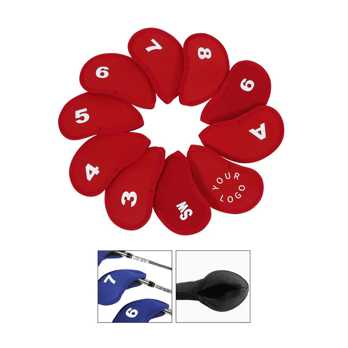 Durable Golf Club Headcovers with Reinforced Stitching 1