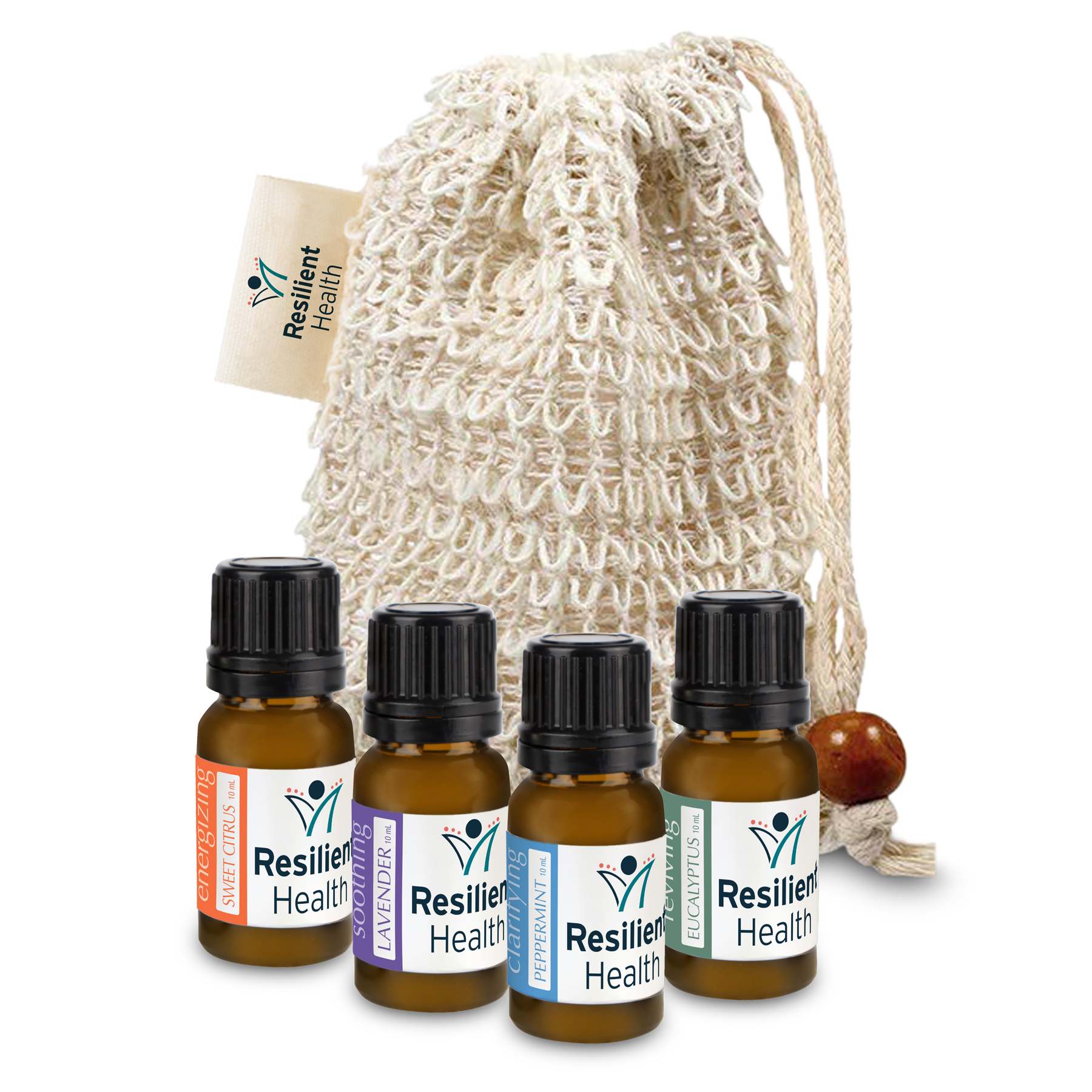 Loofah Bag with 4 Essential Oil Aromas 1