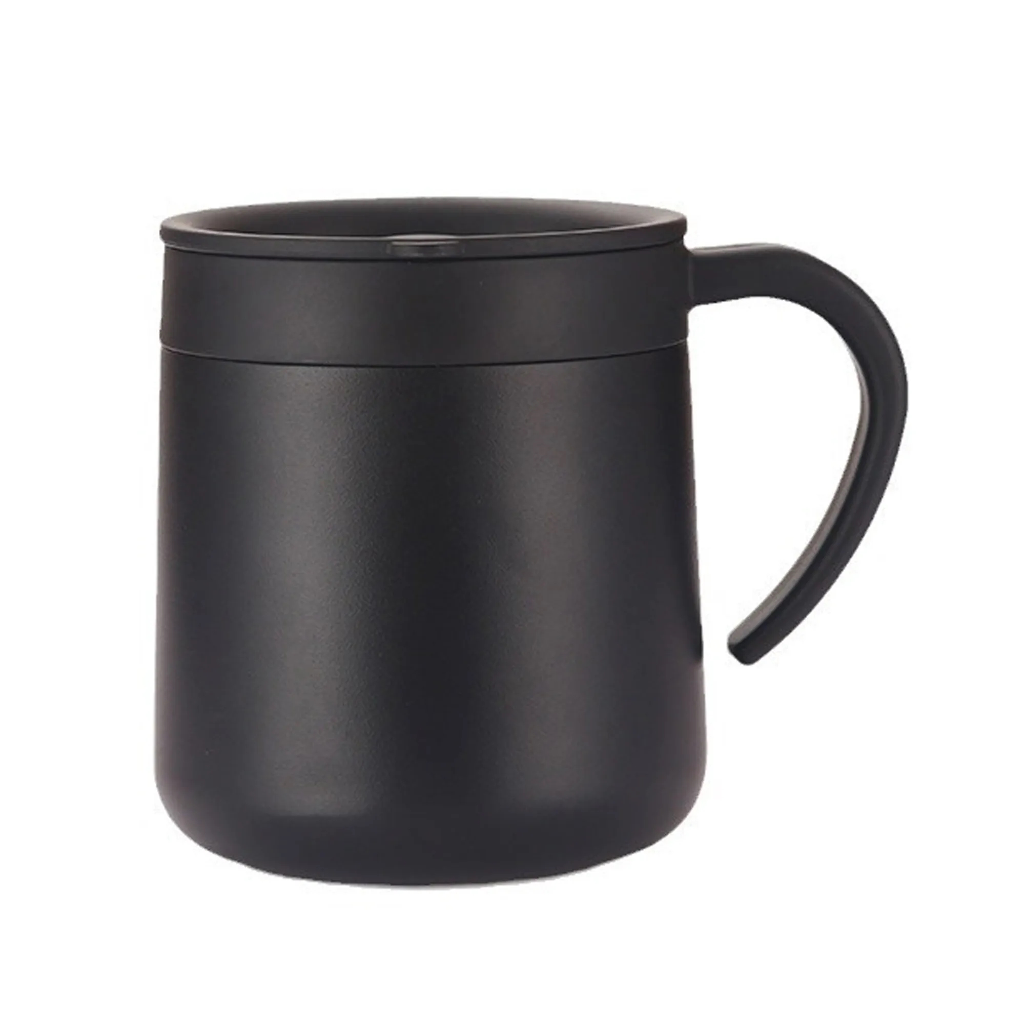 12Oz Stainless Steel Coffee Cup With Lid And Handle 5