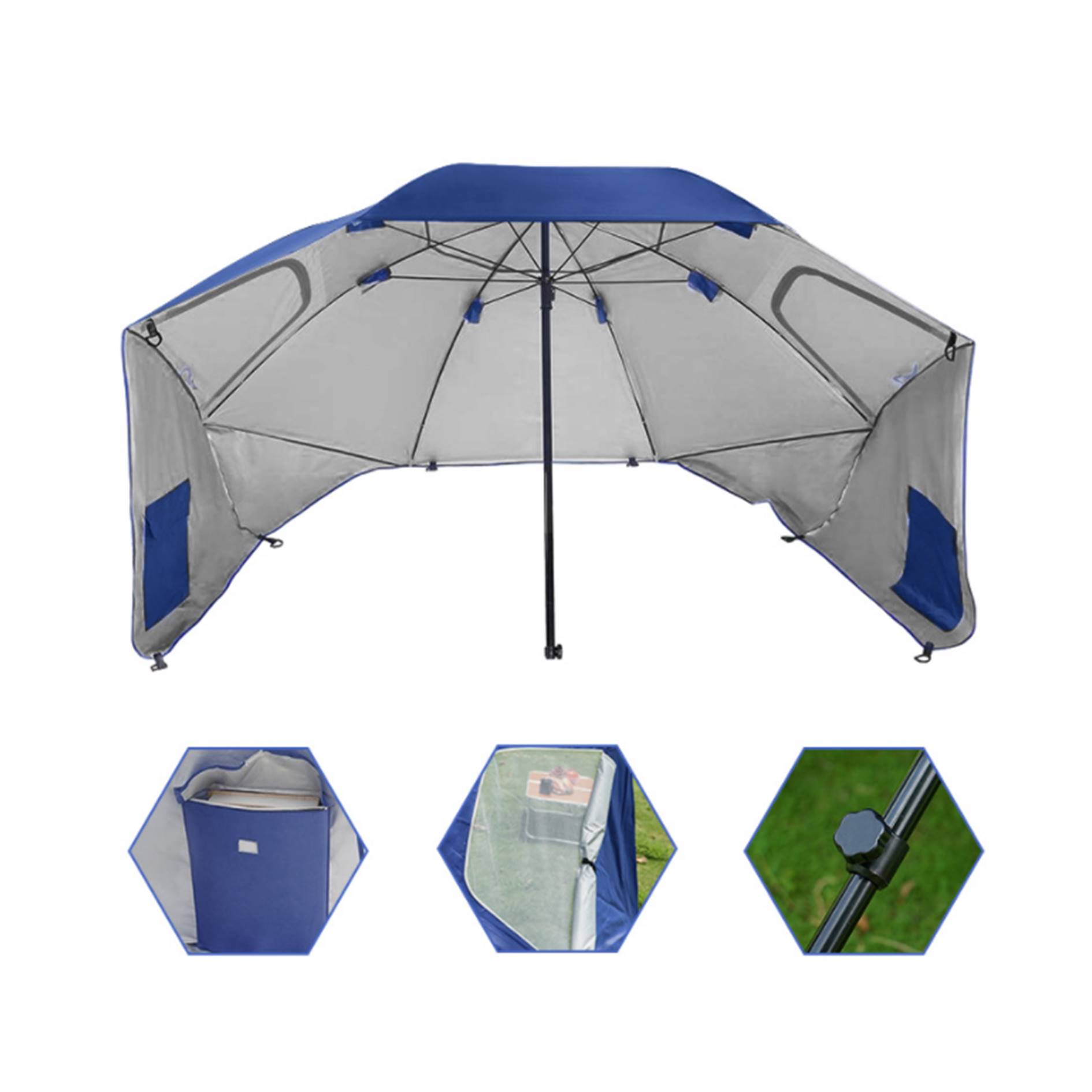 Portable Beach Umbrella Camping Fishing Tent 4