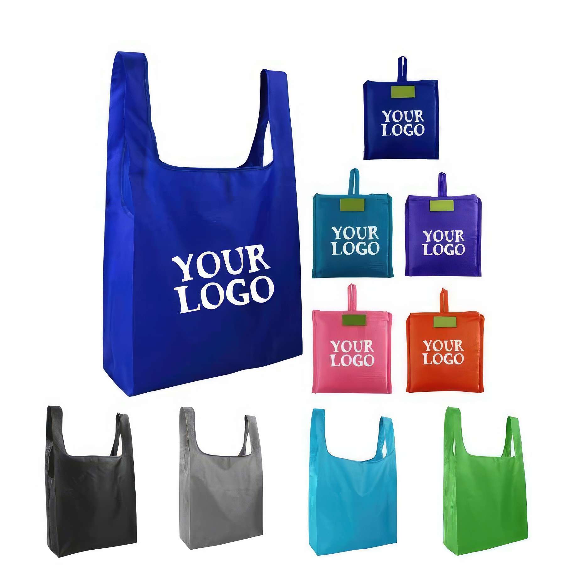 Custom Reusable Nylon Bags Shopping Totes 2