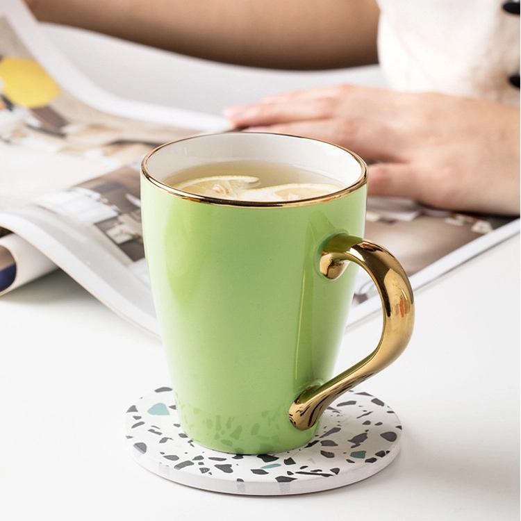 12 oz. Advertising Golden Handle Ceramic Mugs for Coffee Tea 17