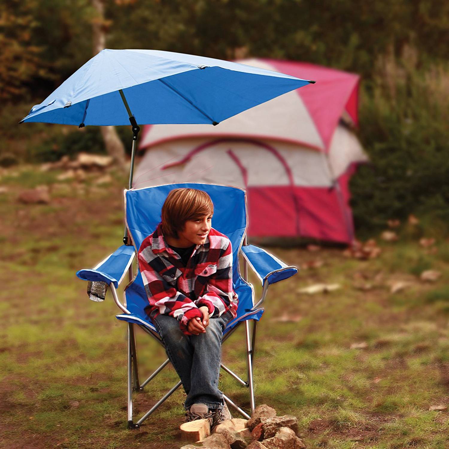 Portable Beach Chair W/ Adjustable Umbrella 5