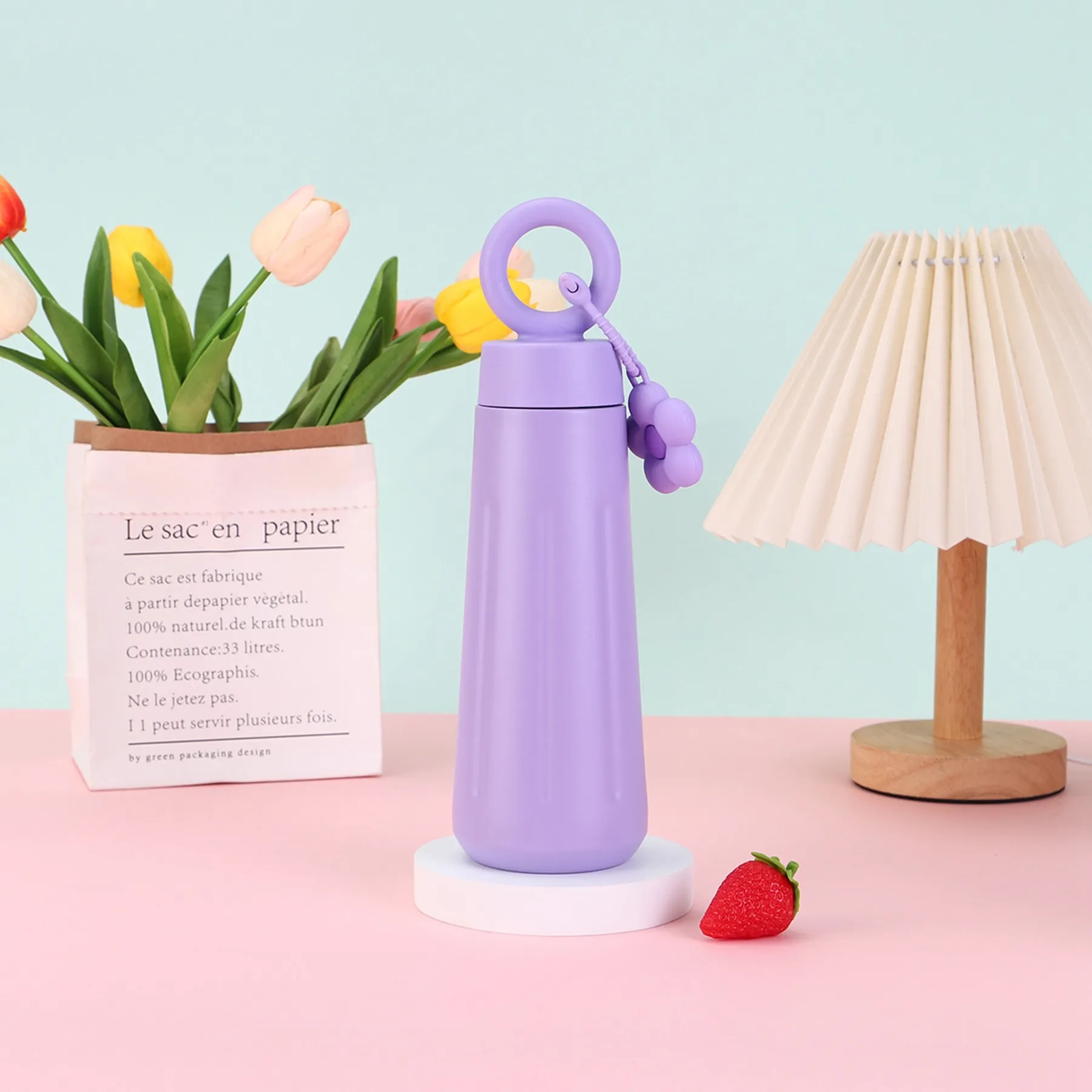 15 Oz. Petal Style Vacuum Stainless Steel Thermos Cup 12