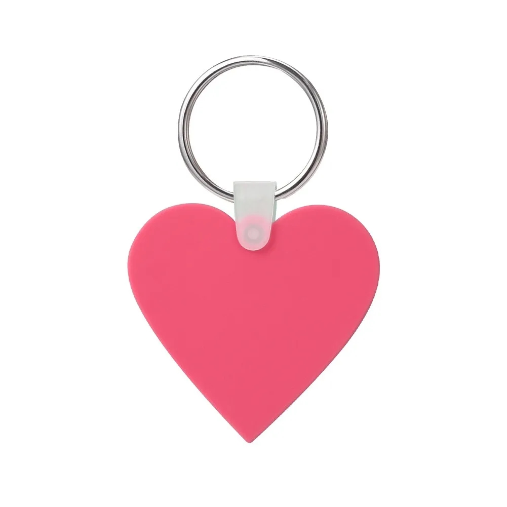 Custom Heart Shaped Silicone Key Tag 9
