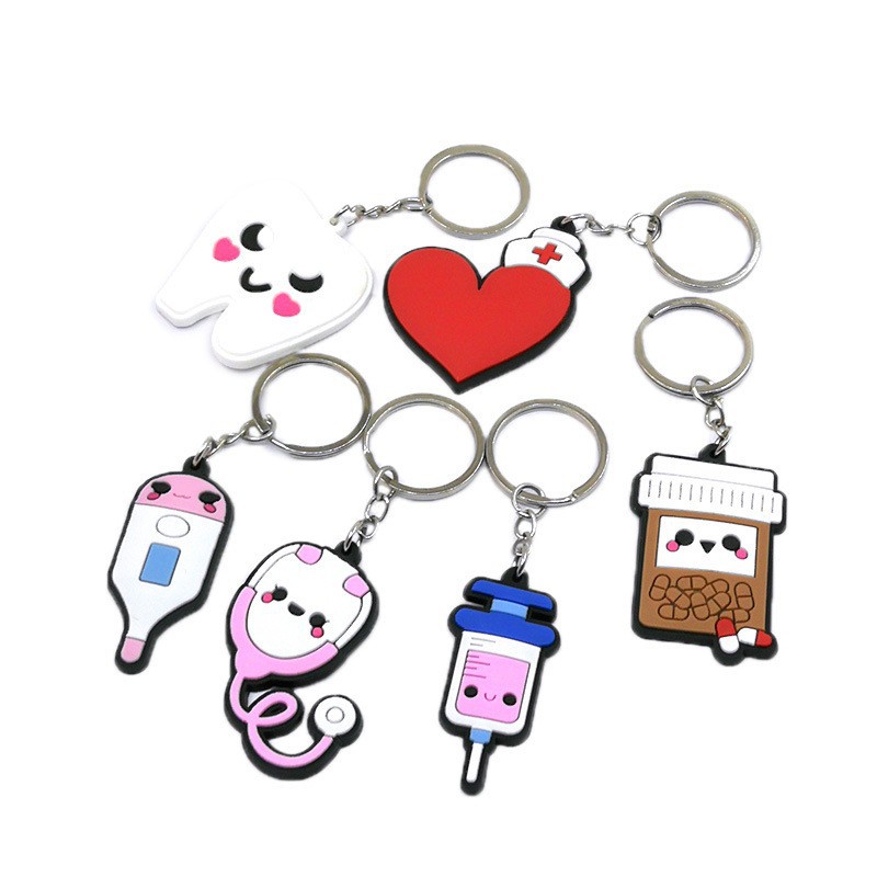 Custom Logo and Shape PVC Keychain 7