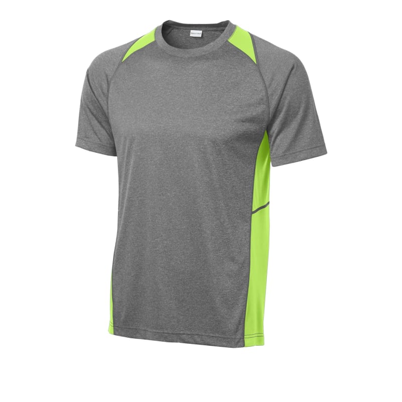 Sport-Tek Heather Colorblock Contender Tee. 39
