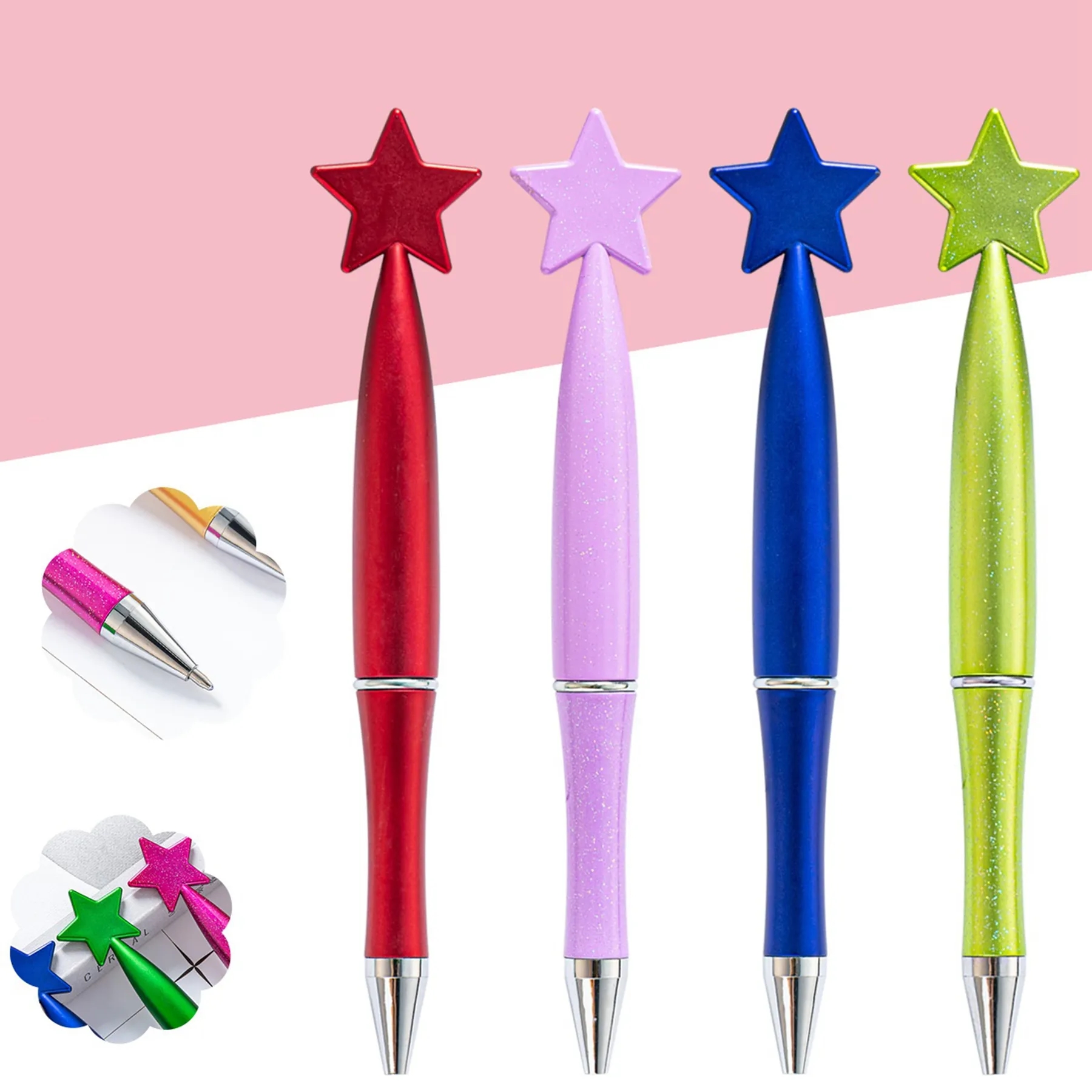 Plastic Rotary Star Ballpoint Pen 2
