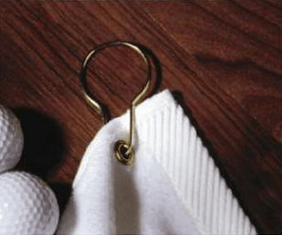 Turkish Signature Midweight White Golf Towel 13