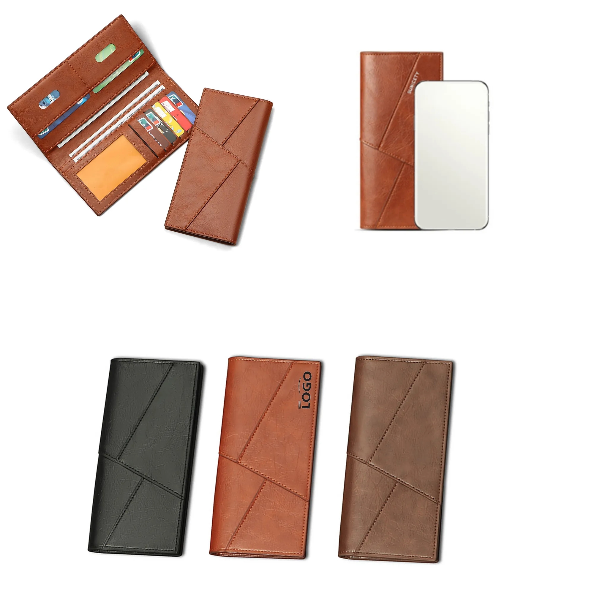 Multi-Function PU Leather Slim Wallet 3