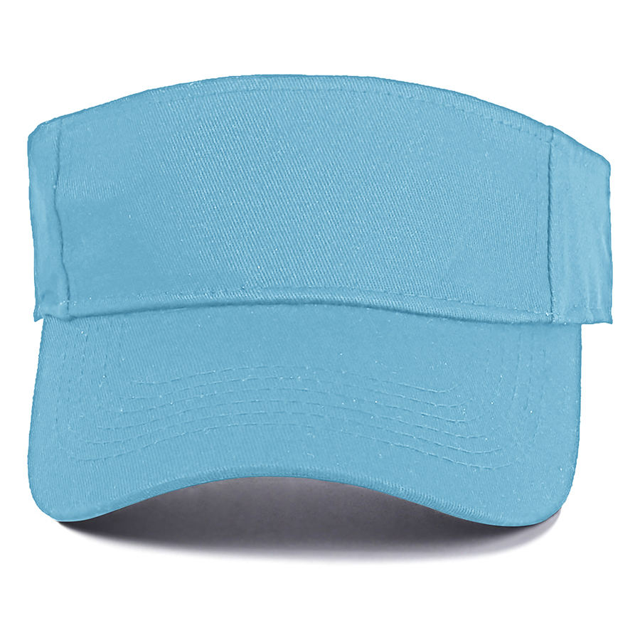 Stock Solid Color Cotton Visor - Sports Style 2
