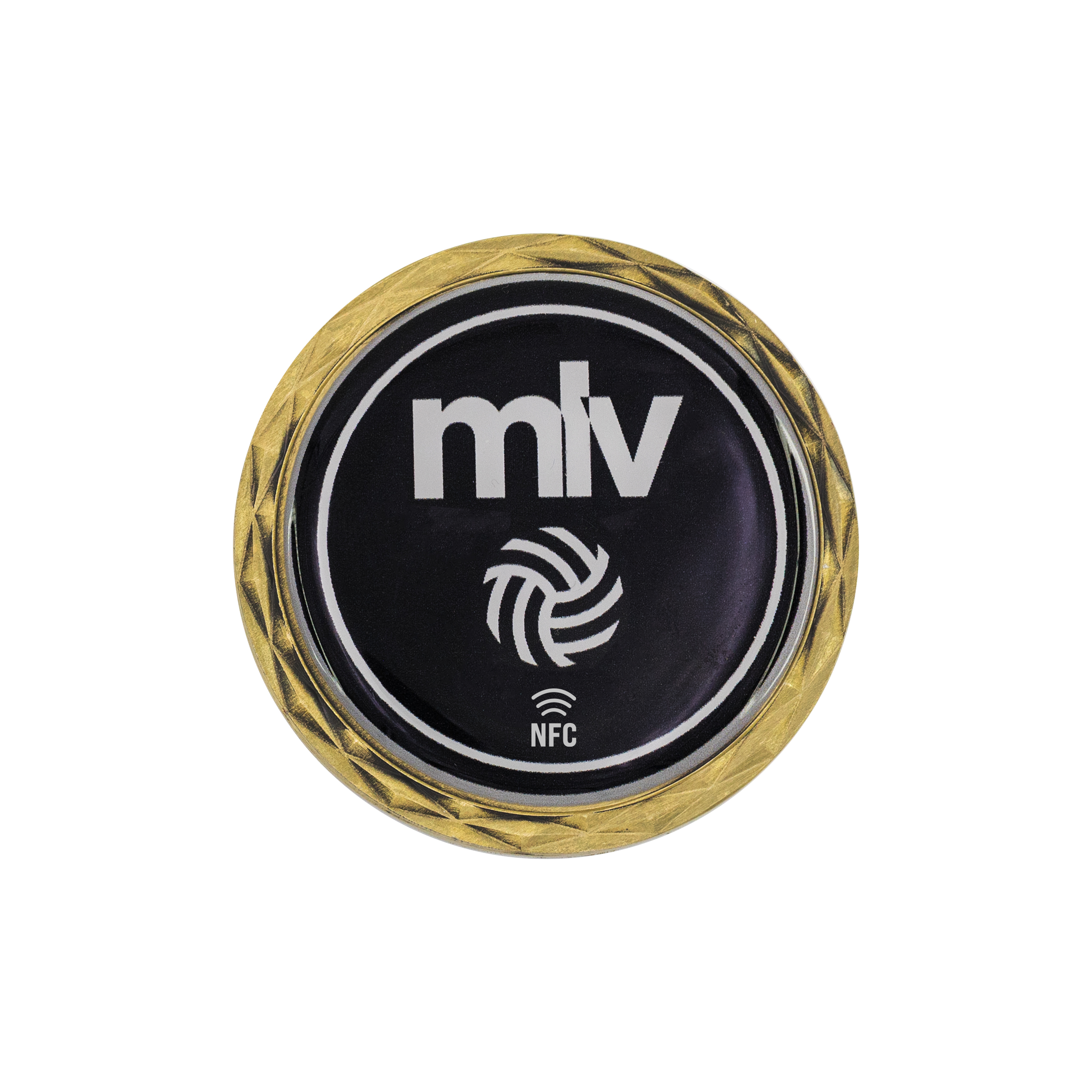 NFC Challenge Coin w/ Diamond Border (2") 5