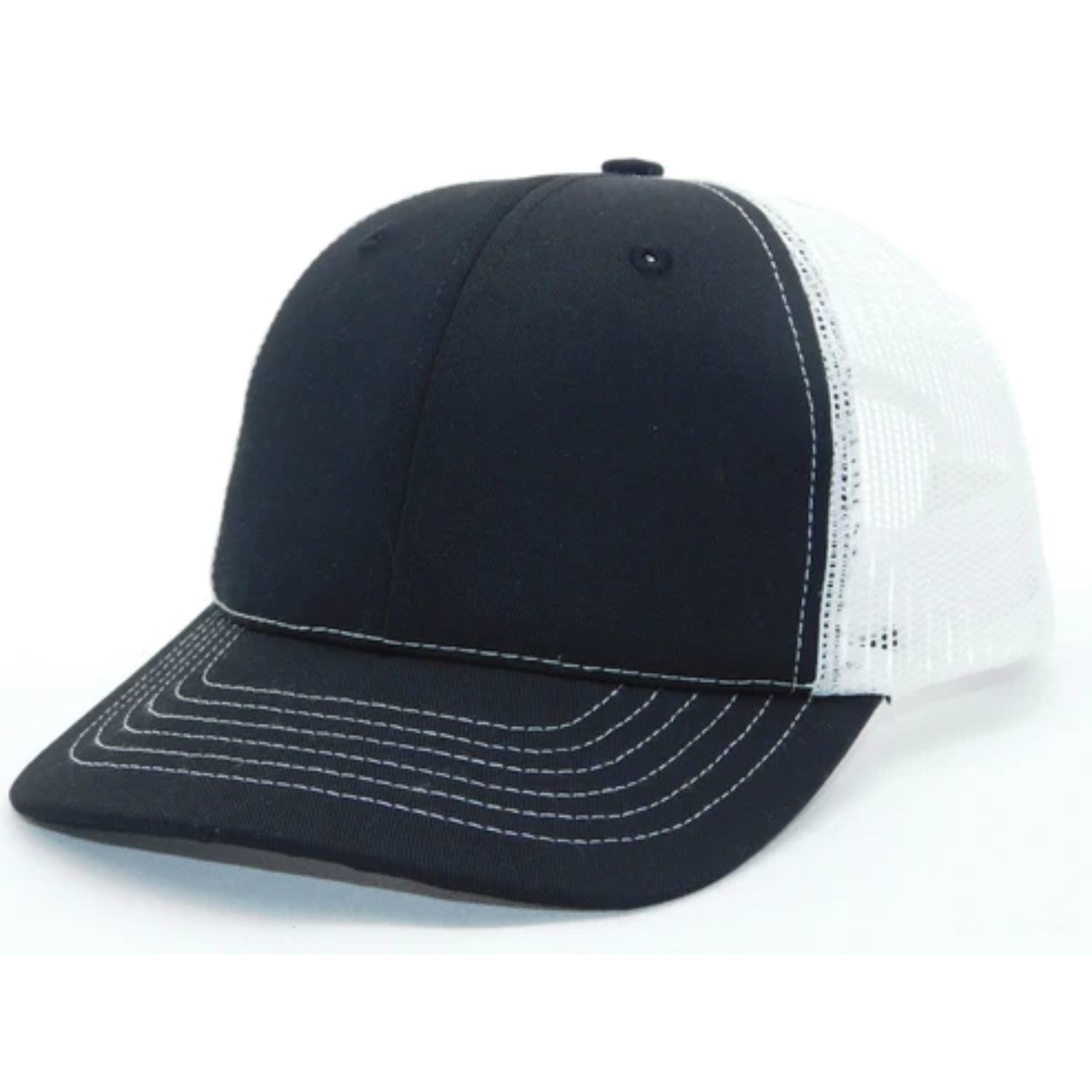 True American Made 6-Panel White Mesh Trucker Cap