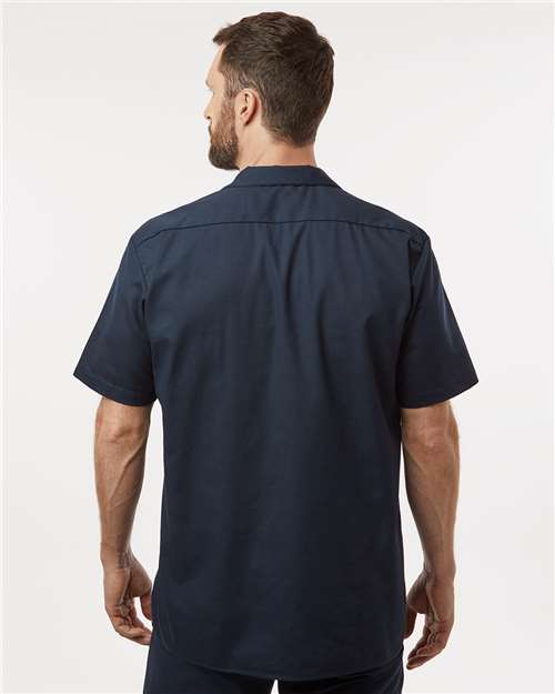 Men's Tall Industrial Short Sleeve Work Shirt - S535T 52