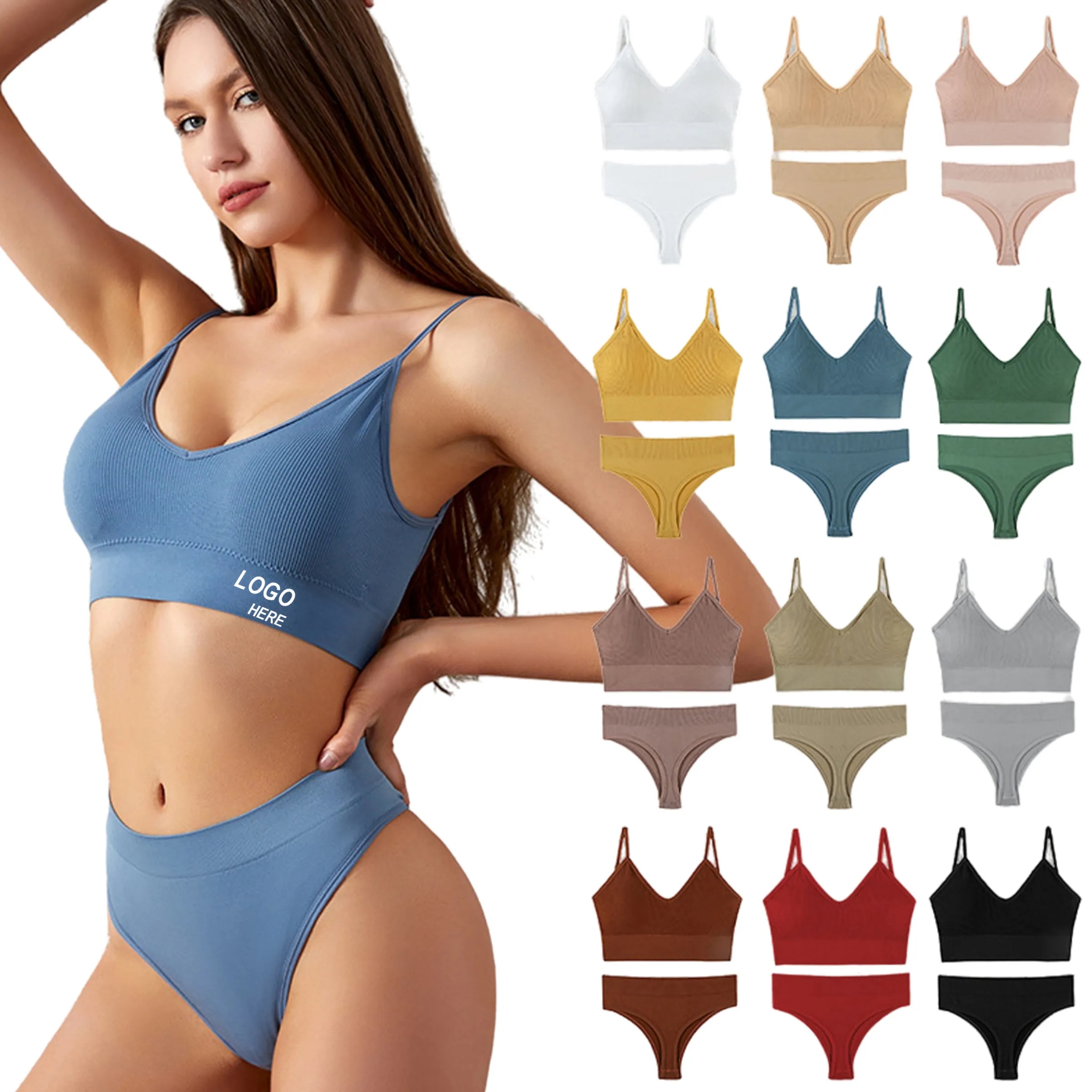 Seamless Bra Underwear Set 2