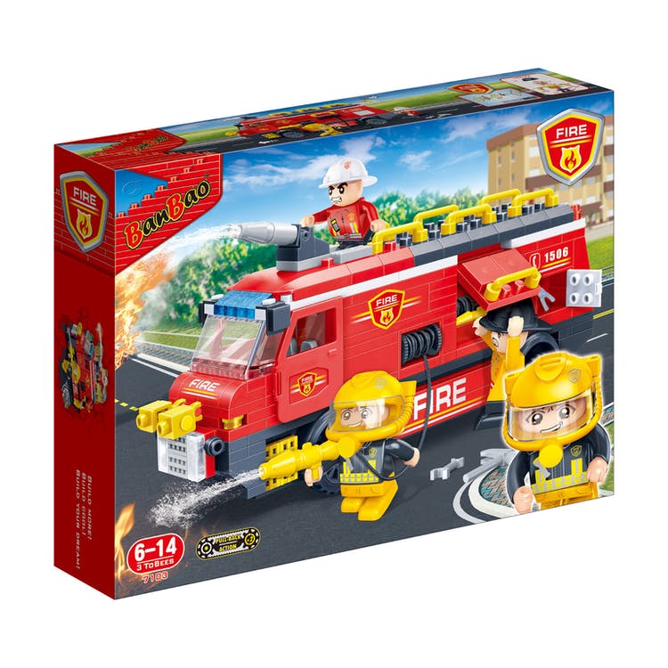 Fire Rescue Truck Building Block Sets - 112 Pieces 2