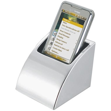 SILVER PLATED DESK TOP CELL PHONE STAND 2