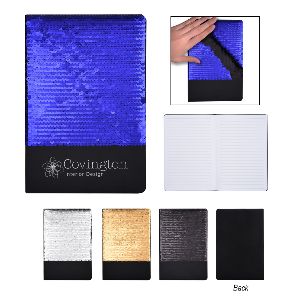 Flip Sequin Notebook