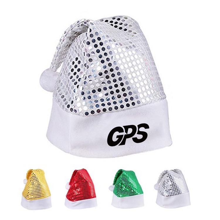 Sequin Santa Hat Xmas