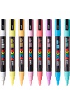 POSCA 8 Piece Soft Marker Set with Bag - Fine 1