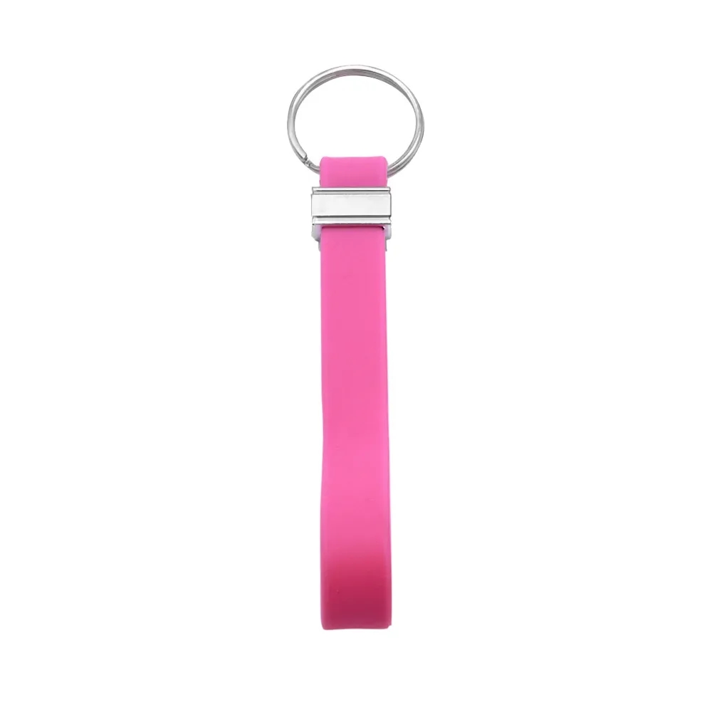 Recycled Silicone Wristband Keychain 3