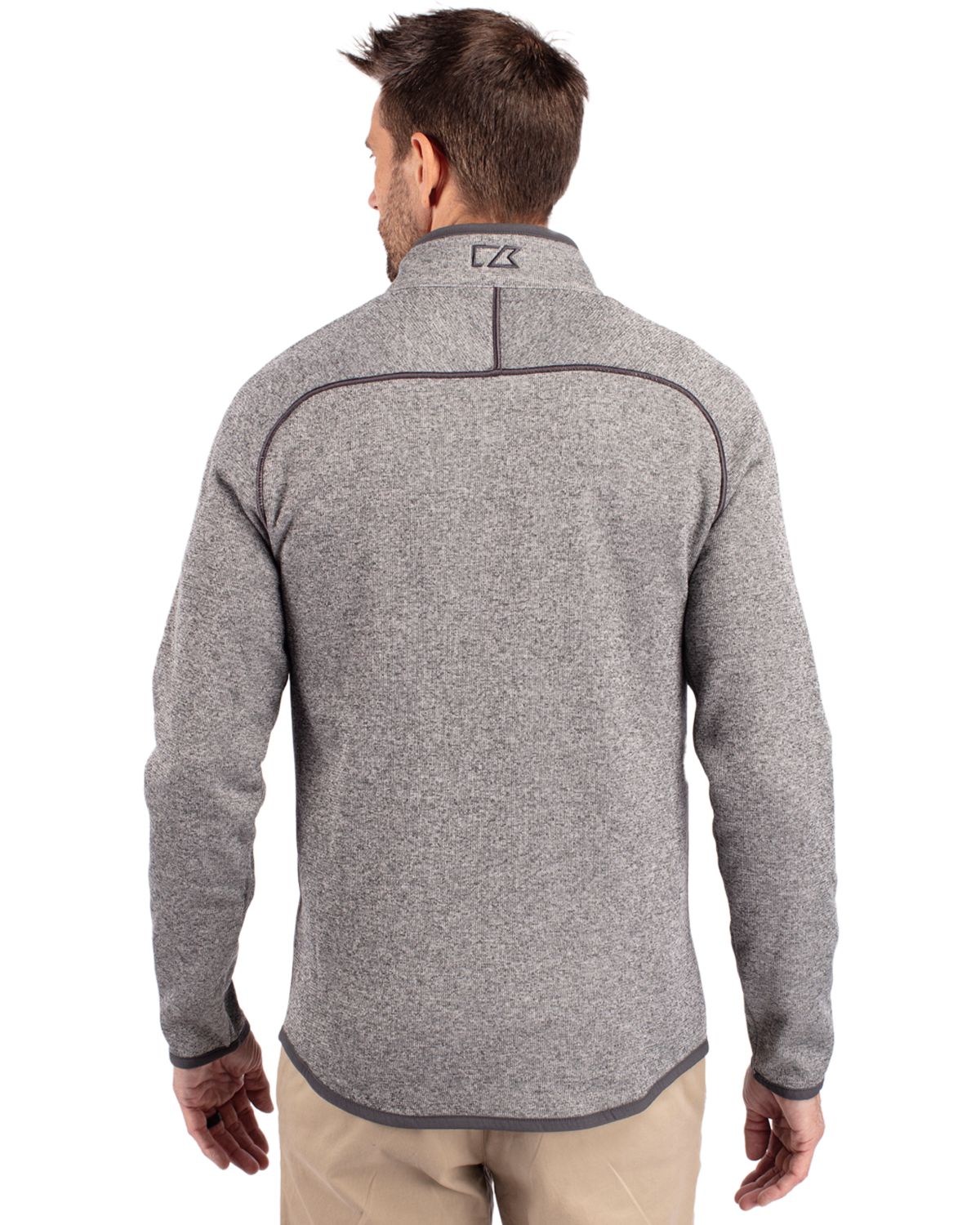 Cutter & Buck Mainsail Sweater-Knit Mens Full Zip Jacket 36