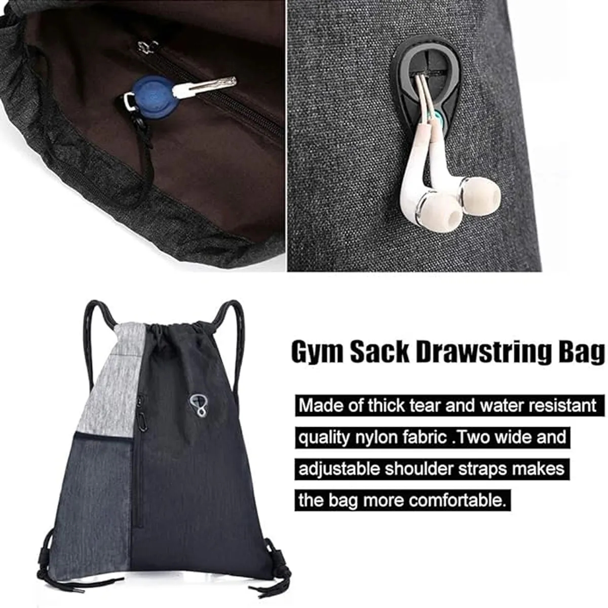 Lightweight Drawstring Backpack 3