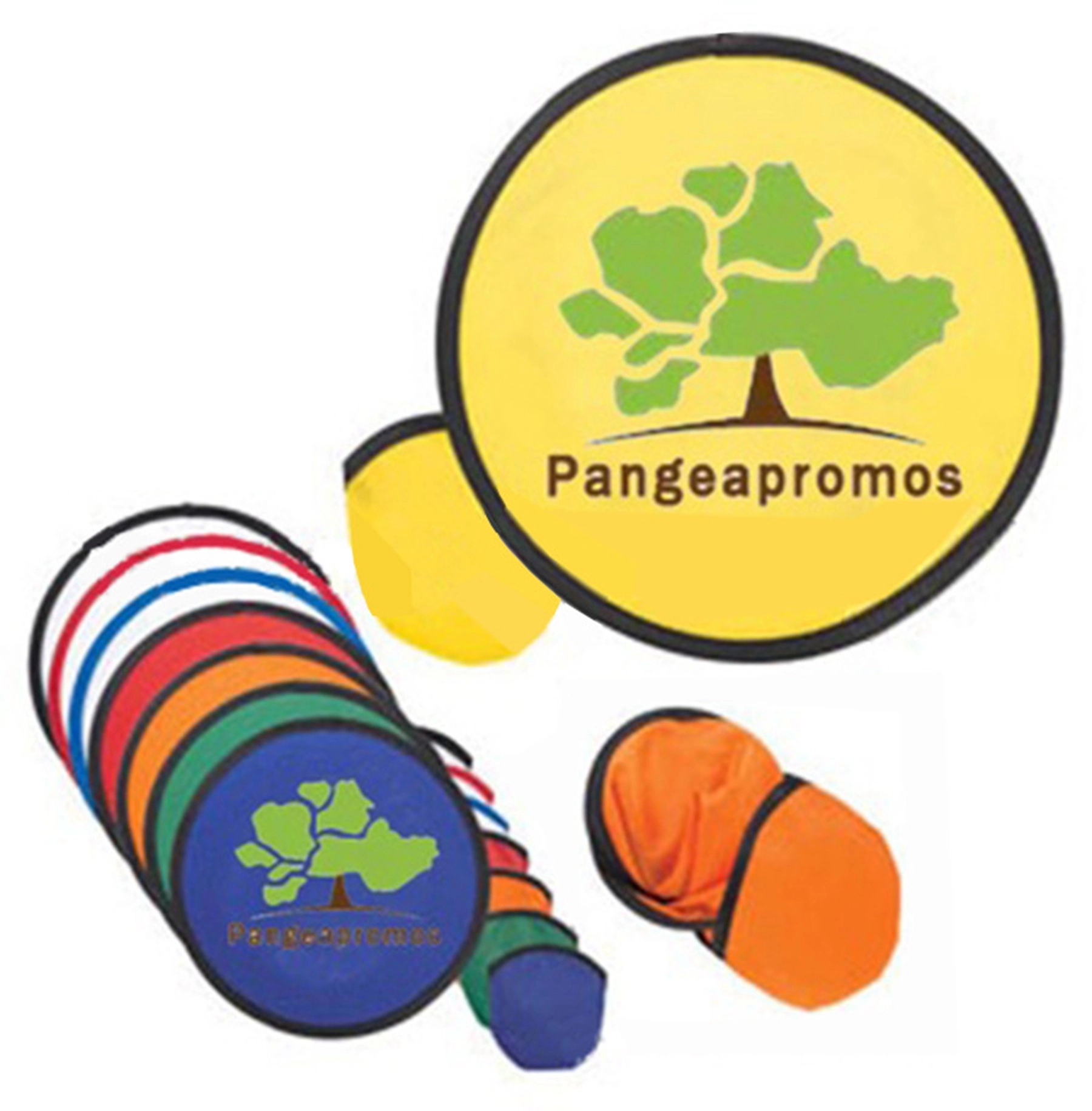 Nylon Pop Up Folding Fan Flying Disc 2