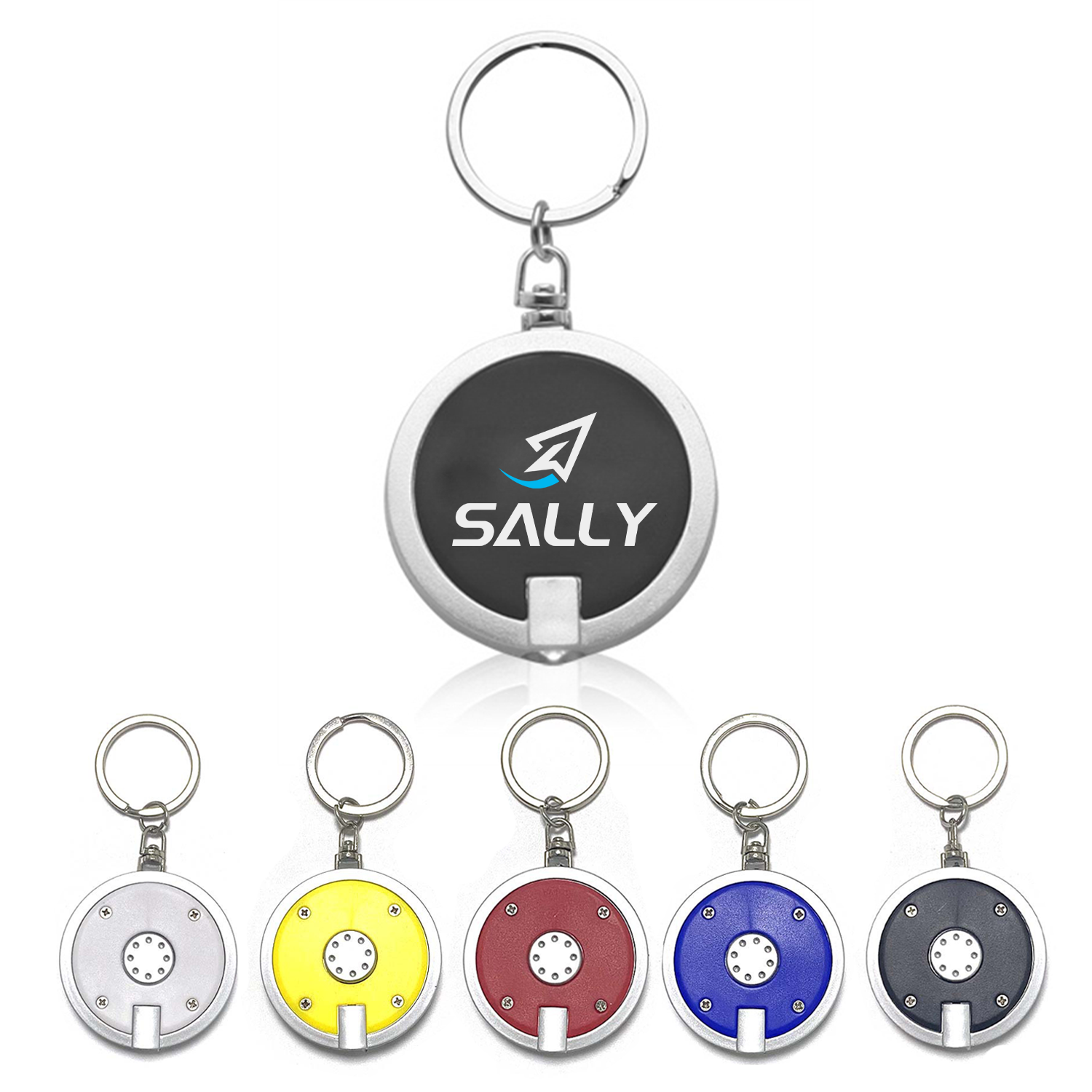 Round Led Key Chain 2