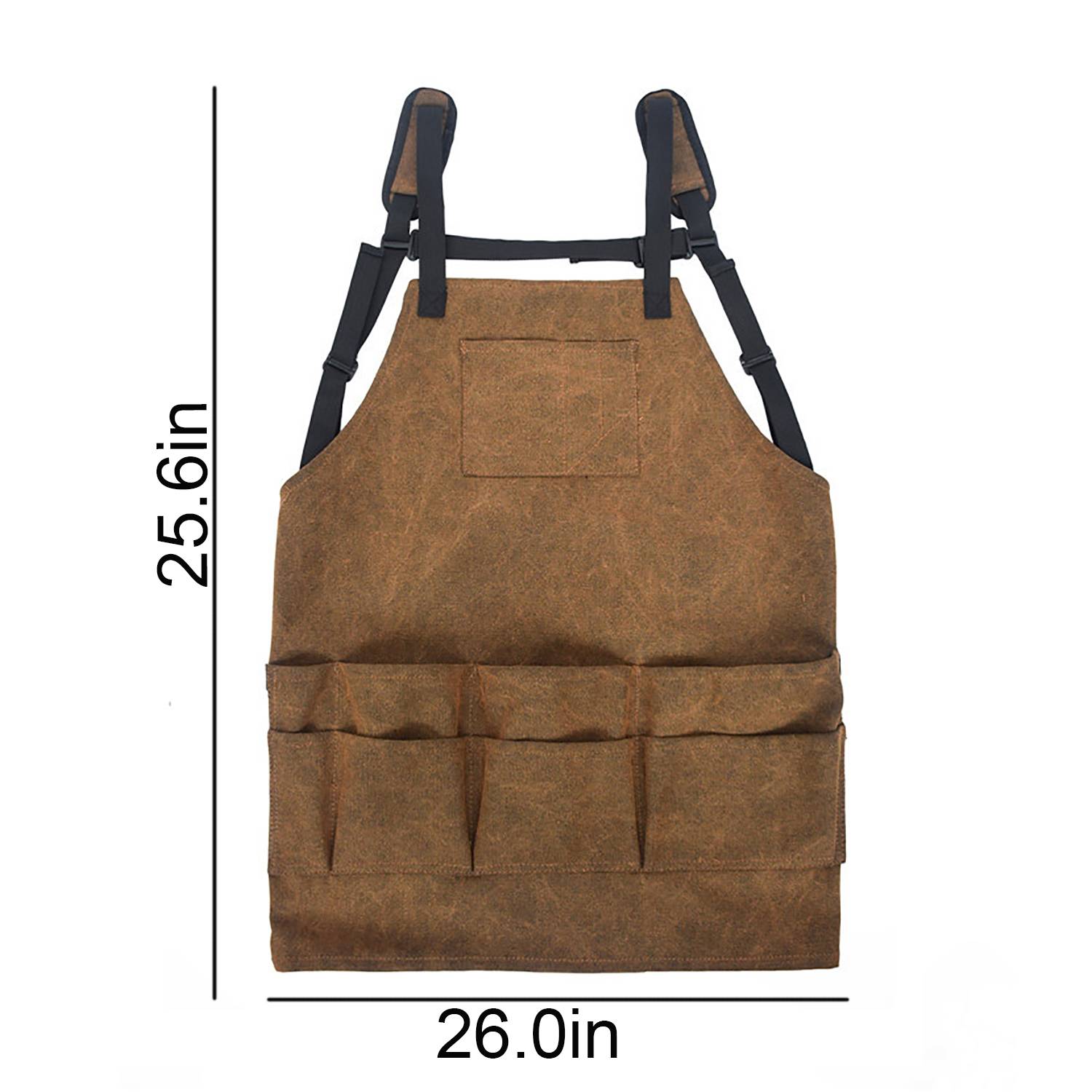 Multi-Pocket Canvas Tool Apron for Household Gardening 3