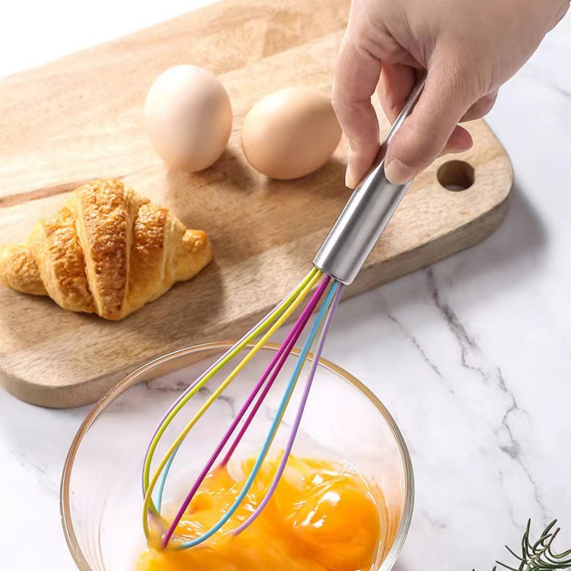 Silicone Whisk With Stainless Steel Handle 7