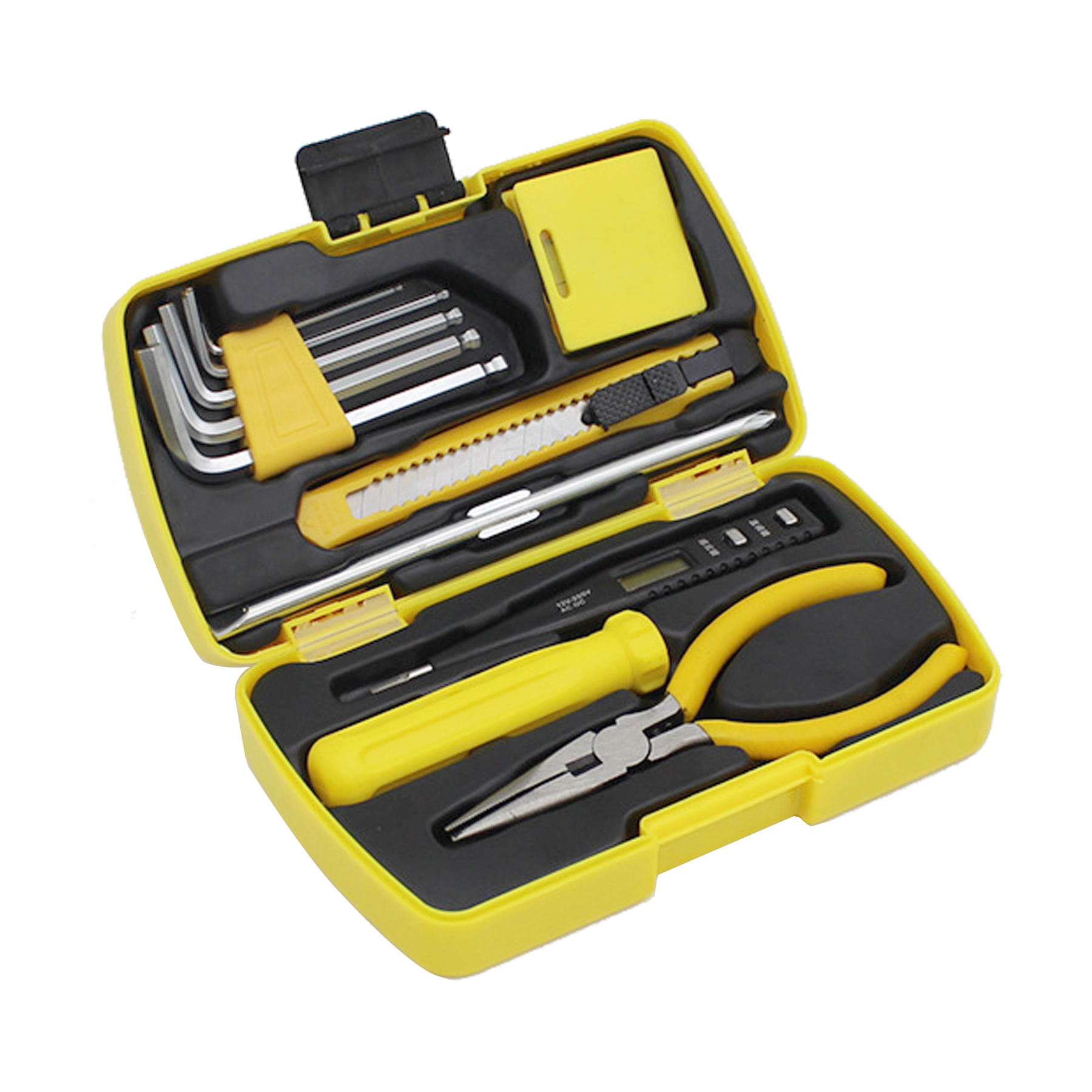 HandyPro 10pc Mini Furniture Tool Set with Hex Keys, Utility Knife, and Pliers 14