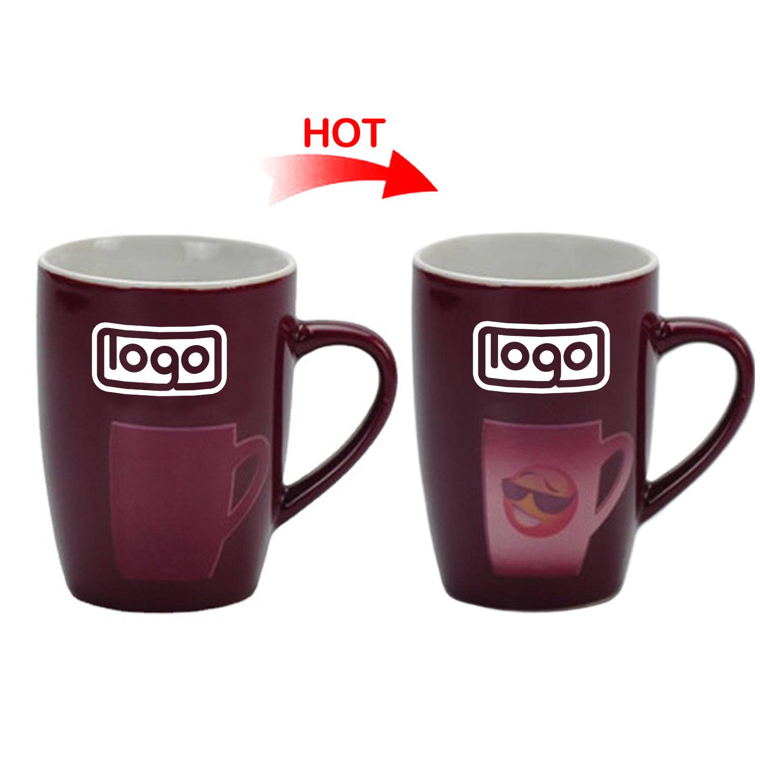 12oz Heat Sensitive Color Changing Ceramic Mug 2