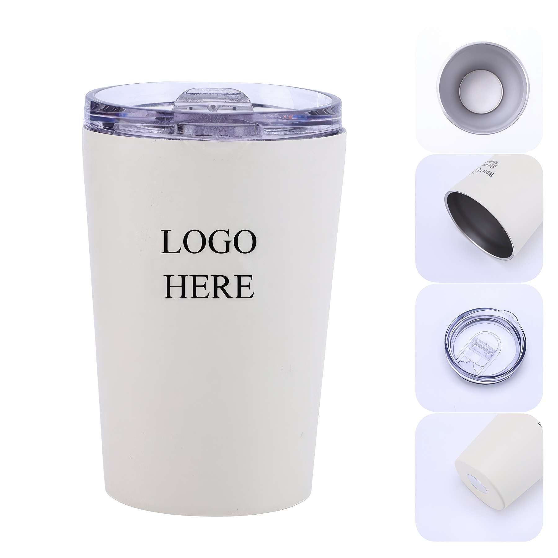 12 oz Stainless steel coffee Tumbler with Spill Proof Lid 2