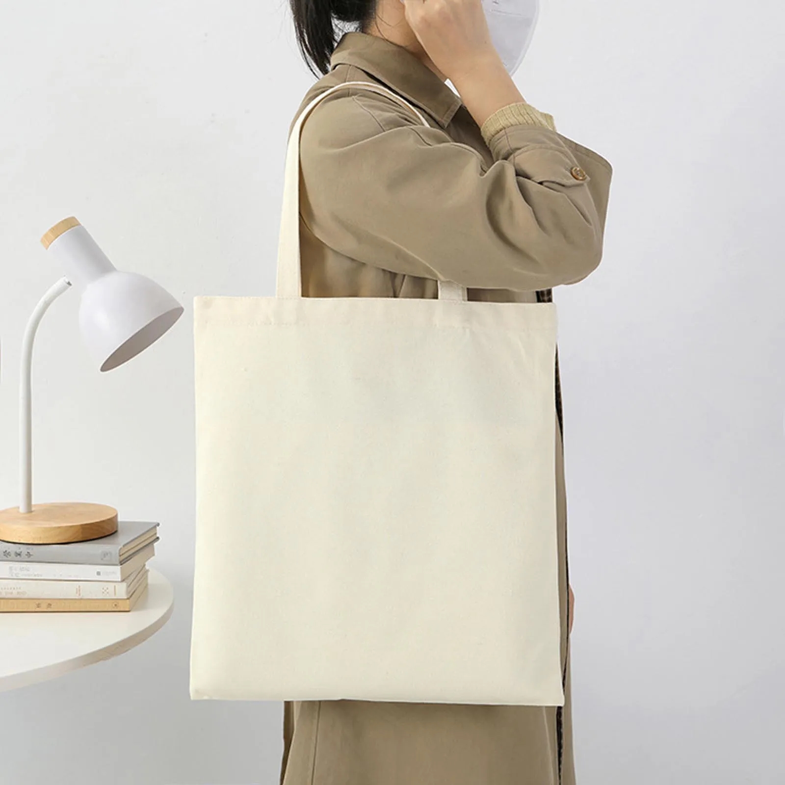 12oz Natural Canvas Convention Tote Bag 4
