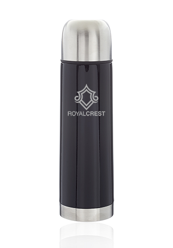 17 oz. Black Vacuum Flasks, custom water bottle with logo imprint 1