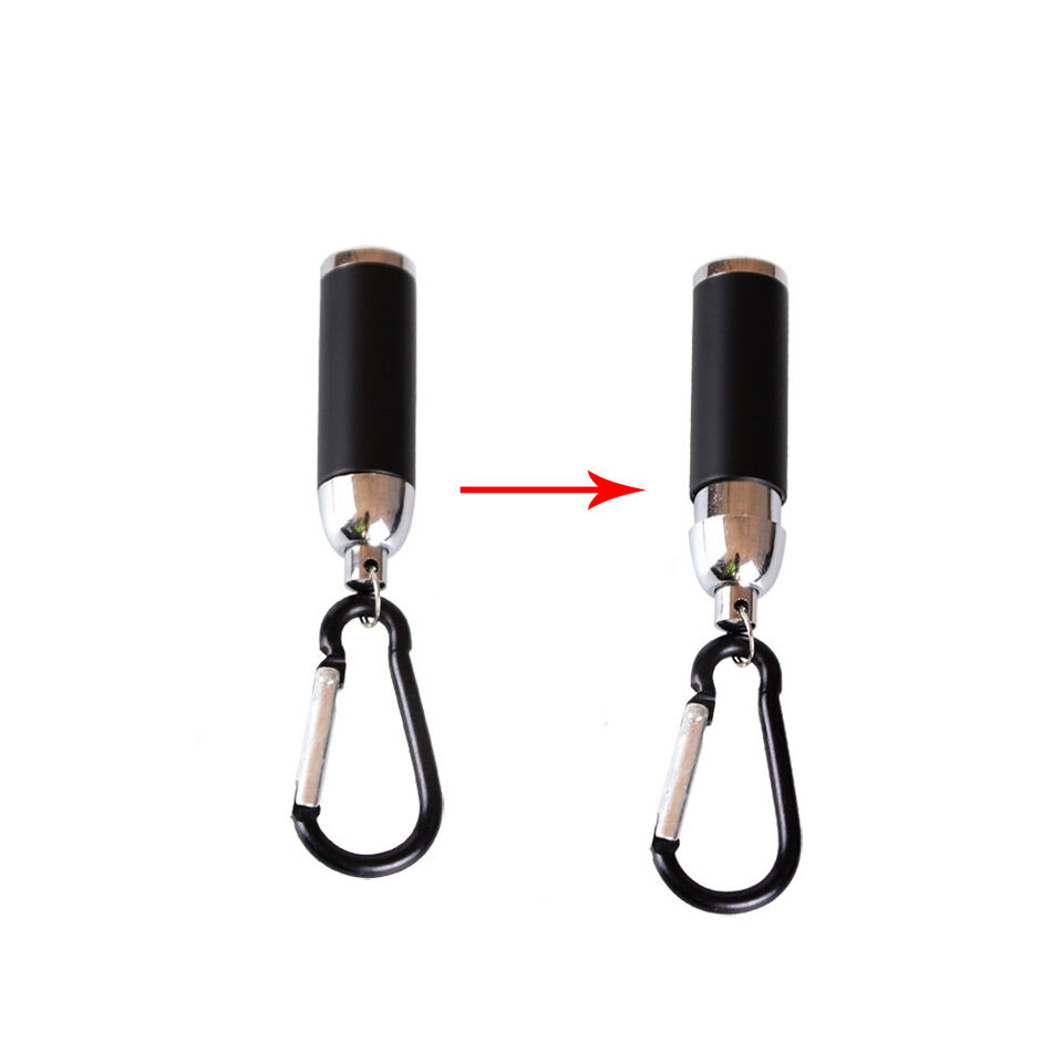 Aluminum Mini LED Flashlights with carabiners 2
