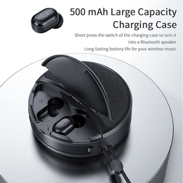 Wireless Bluetooth Speaker with Earbuds 2 In 1 2