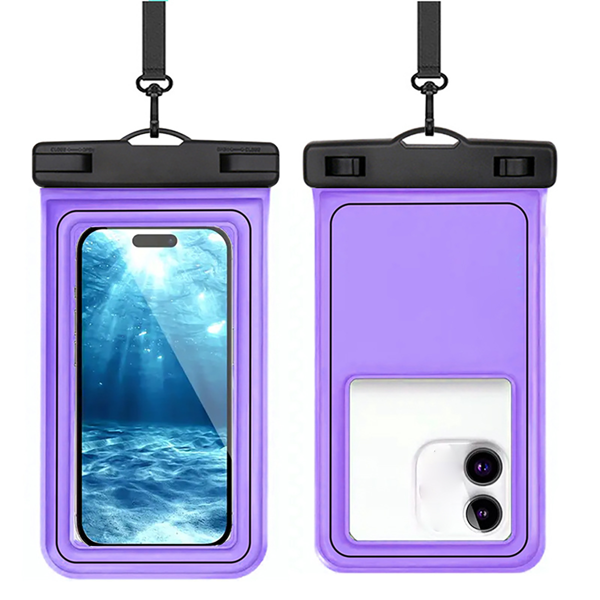 Waterproof Phone Pouch with Touchscreen Lanyard 5
