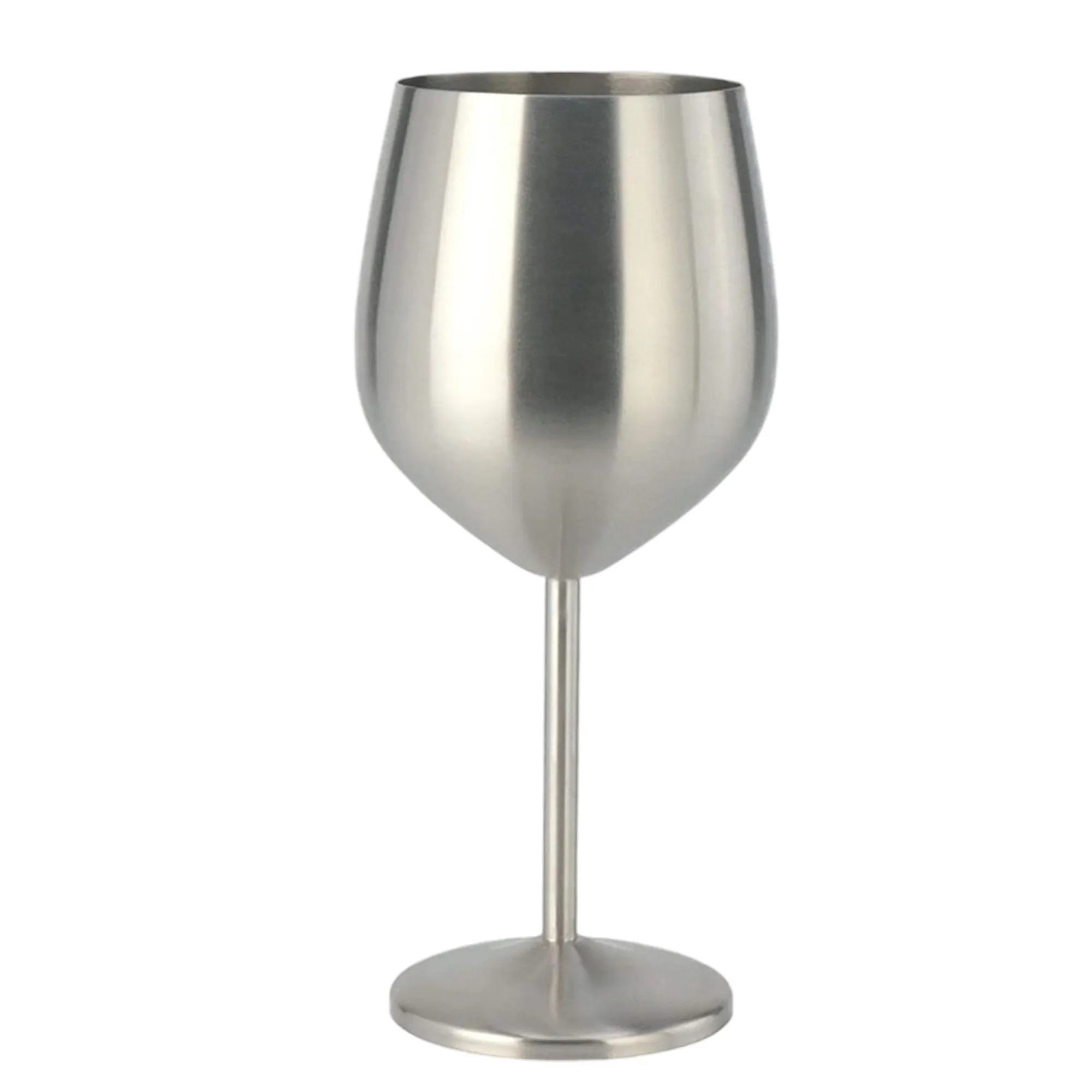 MOQ 50 18oz Single-Layer Stainless Steel Wine Goblet 4