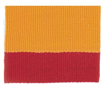 Red/Gold "V" Neck Ribbon with Clip, 7/8" wide 2