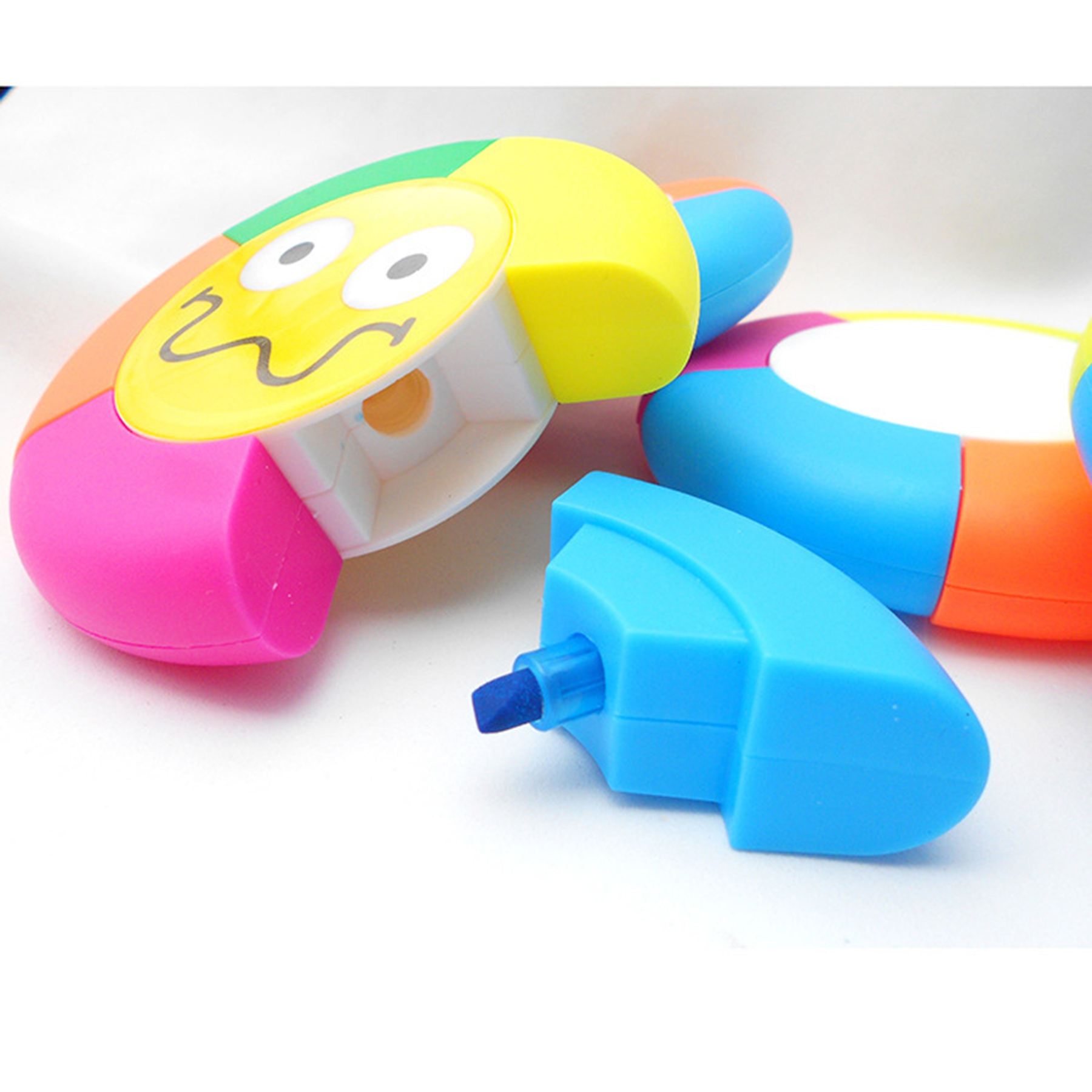 Round Shape Five-Color Highlighter Pen 1