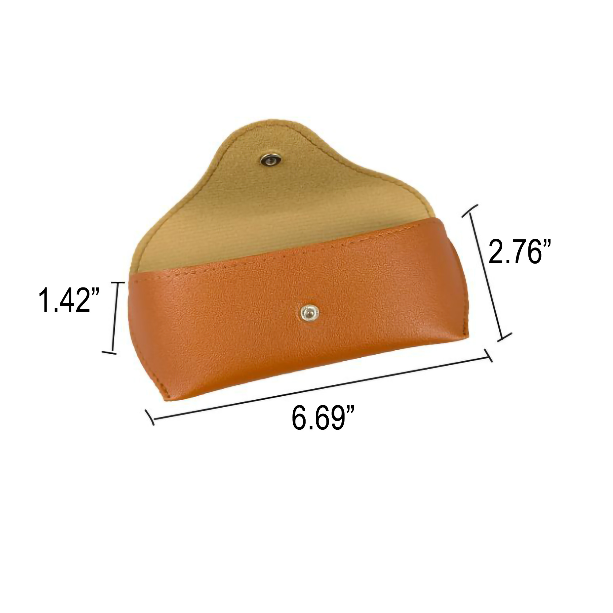 PU Leather Portable Durable Soft Slim Glasses Case 2