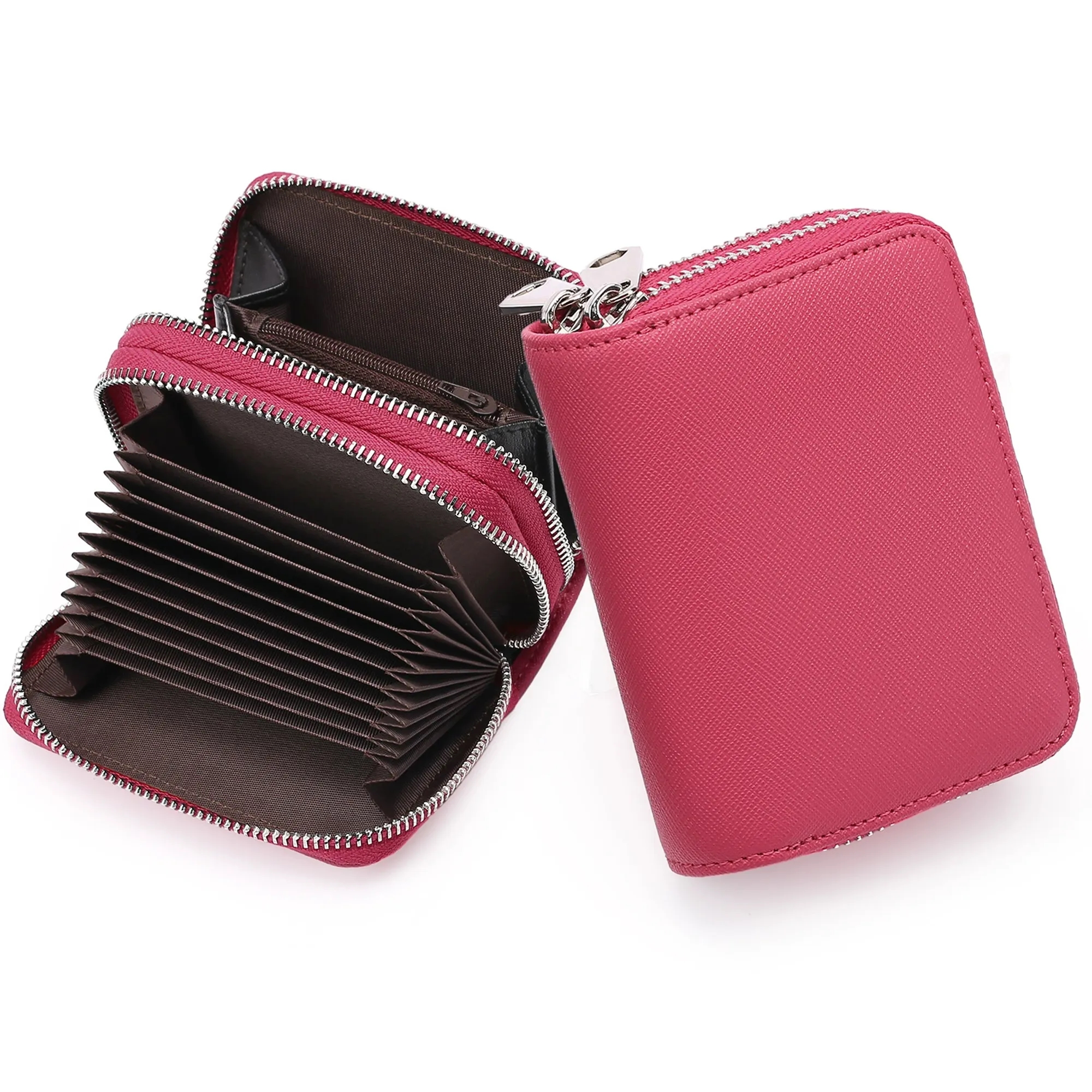 RFID Double Zipper Multifunctional Wallet 4